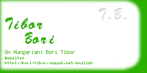 tibor bori business card